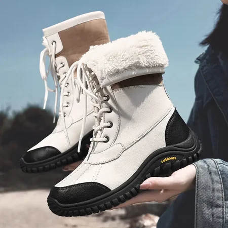 Women‘s White Winter High Top Snow Boots Warm & Comfy Short Boots Winter Thermal Insulated Bean Shoes Women‘s Footwear
Women‘s White Winter High Top Snow Boots Warm & Comfy Short Boots Winter Thermal Insulated Bean Shoes Women‘s Footwear