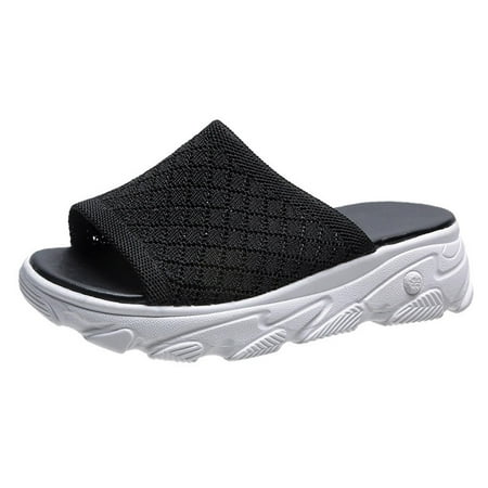 Womens Mesh Breathable Sandals Thick Bottom Casual Lady Slippers Shoes Summer Open Toe Slide Sandals Comfortable Flats Flip-Flops Sandal Casual Platforms Wedge Sandals Dressy Heeled Sandals A608
Womens Mesh Breathable Sandals Thick Bottom Casual Lady Slippers Shoes Summer Open Toe Slide Sandals Comfortable Flats Flip-Flops Sandal Casual Platforms Wedge Sandals Dressy Heeled Sandals A608