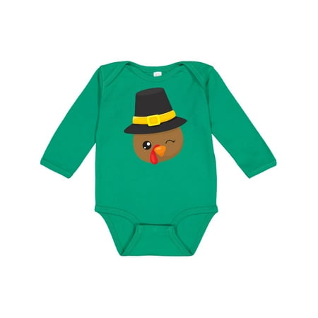 Inktastic Thanksgiving Turkey Turkey With Pilgrim Hat Gift Baby Boy or Baby Girl Long Sleeve Bodysuit
Inktastic Thanksgiving Turkey Turkey With Pilgrim Hat Gift Baby Boy or Baby Girl Long Sleeve Bodysuit