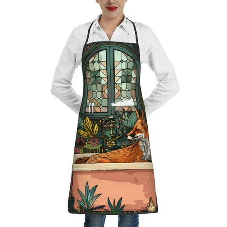 Rocae Fox Bathtub Floral Art for Kitchen Aprons for Women Adjustable Cooking Kitchen Chef Apron for Men with Pockets
Rocae Fox Bathtub Floral Art for Kitchen Aprons for Women Adjustable Cooking Kitchen Chef Apron for Men with Pockets
