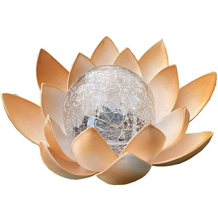 Solar Power Crackle Glass Ball Amber Crackle Globe Glass Lotus Decoration Waterproof Metal LED Flower Lights
Solar Power Crackle Glass Ball Amber Crackle Globe Glass Lotus Decoration Waterproof Metal LED Flower Lights