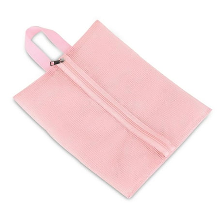 Elroy Shoes Storage Bag Oxford Cloth Mesh Organizer Portable Hanging Hollow Dry Beach Sneaker Holder Shoes Bag Pink
