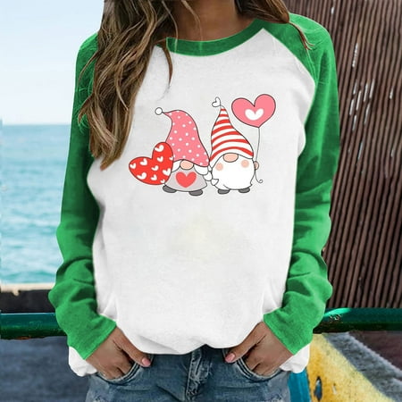 Hvyesh Oversized Sweatshirt For Women Womens Valentine s Day Love Heart Print O Neck Sweatshirt Casual Long Sleeve Round Neck Loose Fit Pullover Tops Green shirts for women M
Hvyesh Oversized Sweatshirt For Women Womens Valentine s Day Love Heart Print O Neck Sweatshirt Casual Long Sleeve Round Neck Loose Fit Pullover Tops Green shirts for women M