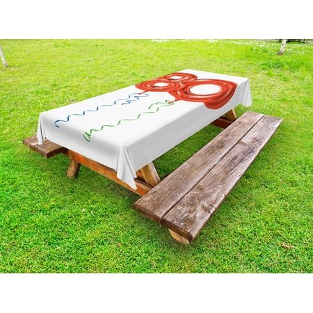 80th Birthday Outdoor Tablecloth Birthday Grandparent Party Balloons with Curvy Swirls Artistic Print Decorative Washable Fabric Picnic Table Cloth 58 X 84 Inches Red Green and Blue by Ambesonne
80th Birthday Outdoor Tablecloth Birthday Grandparent Party Balloons with Curvy Swirls Artistic Print Decorative Washable Fabric Picnic Table Cloth 58 X 84 Inches Red Green and Blue by Ambesonne