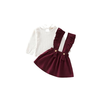 Baby Girl 2PCS Princess Girls Clothes Set Long Sleeve Cotton T-shirt Tops Ruffles Suspender Skirt
Baby Girl 2PCS Princess Girls Clothes Set Long Sleeve Cotton T-shirt Tops Ruffles Suspender Skirt