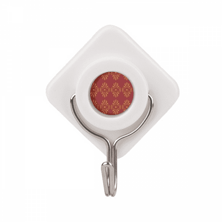 thailand en red decorative pattern Adhesive Wall Hooks Hanging Self Sticky
