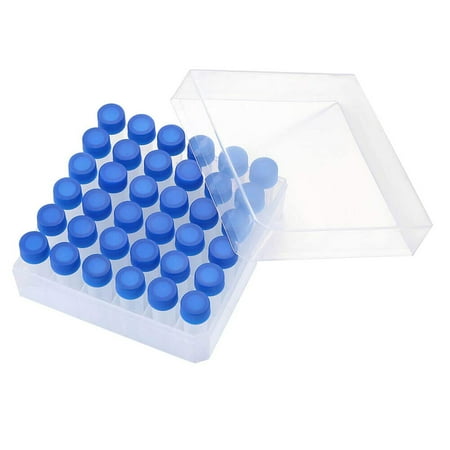 NUOLUX 5ml Small Freezing Tubes Plastic Vials Sample Tubes with Screw Lid Box