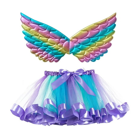 NECHOLOGY Kids Girls Ballet Skirts Party Rainbow Tulle Dance Skirt With Wing Outfits Skirt Tutus Skirt Sky Blue 2-4 Years
NECHOLOGY Kids Girls Ballet Skirts Party Rainbow Tulle Dance Skirt With Wing Outfits Skirt Tutus Skirt Sky Blue 2-4 Years