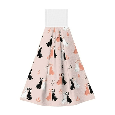 Gaeub White And Black Rabbit Print Hand Towels with Hook Hanging Tie Towels Coral Velvet Dishtowels for Bathroom Restroom Home Decor
Gaeub White And Black Rabbit Print Hand Towels with Hook Hanging Tie Towels Coral Velvet Dishtowels for Bathroom Restroom Home Decor