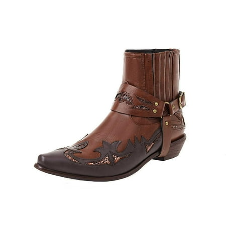 AnuirheiH Large Size Winter Boots for Mens Western Boots Embroidery Leather Boots Mid-Calf Chunky Booties Heel Retro Pointed Boots 4$ off 2nd item
AnuirheiH Large Size Winter Boots for Mens Western Boots Embroidery Leather Boots Mid-Calf Chunky Booties Heel Retro Pointed Boots 4$ off 2nd item