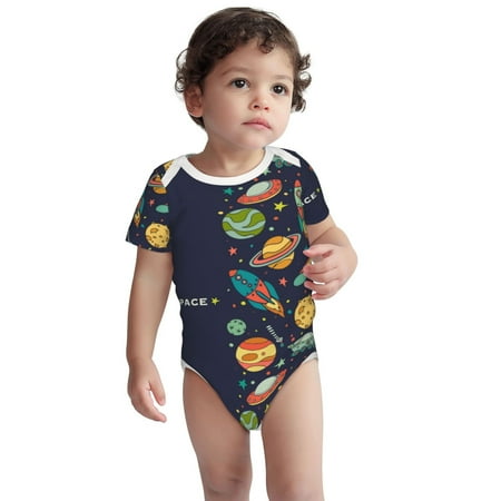 Fotbe Space Pattern Unisex-baby Short-sleeve Bodysuit Short Sleeve Bodysuits One-piece 100% Organic Cotton for Infant Baby Boys Unisex-12 Months
Fotbe Space Pattern Unisex-baby Short-sleeve Bodysuit Short Sleeve Bodysuits One-piece 100% Organic Cotton for Infant Baby Boys Unisex-12 Months