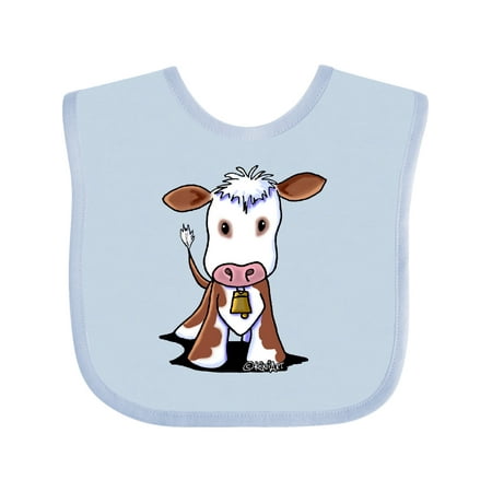 Inktastic Little Brown Cow Gift Baby Boy or Baby Girl Bib