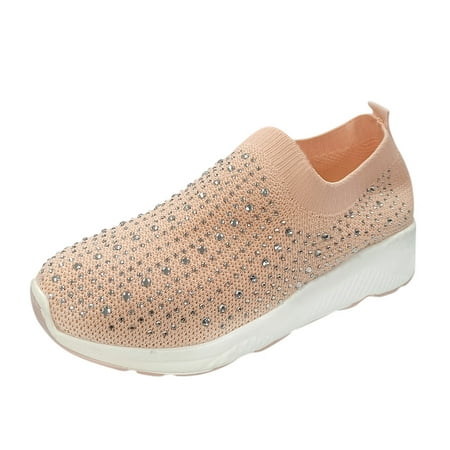 Sneakers for Women Women S Ladies Crystal Mesh Fabric Breathable Sport Sneakers Running Shoes Womens Sneakers Mesh Orange 41
Sneakers for Women Women S Ladies Crystal Mesh Fabric Breathable Sport Sneakers Running Shoes Womens Sneakers Mesh Orange 41