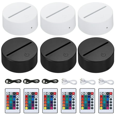 Uxcell Large Size 3D Night LED Light Lamp Base 16 Colors LED Light Display Base with Remote Control and USB Cable
Uxcell Large Size 3D Night LED Light Lamp Base 16 Colors LED Light Display Base with Remote Control and USB Cable