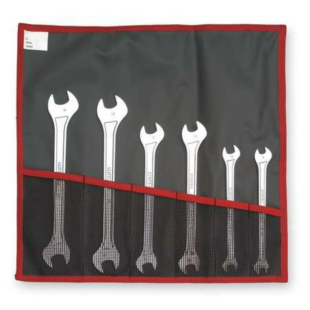 FACOM FM-31.JE6T Open End Wrench Set,15 Deg,6 Pc