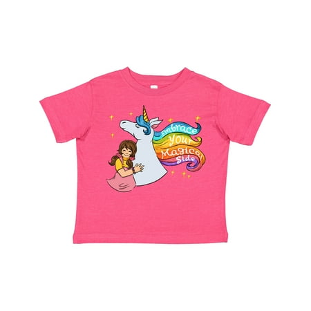 Inktastic Embrace Your Magical Side Girl Hugging a Unicorn Gift Toddler Boy or Toddler Girl T-Shirt
Inktastic Embrace Your Magical Side Girl Hugging a Unicorn Gift Toddler Boy or Toddler Girl T-Shirt