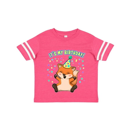 Inktastic It s My Birthday- Cute Fox Gift Toddler Boy or Toddler Girl T-Shirt