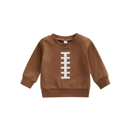 Canrulo Infant Toddler Baby Boy Girl Football Clothes Sweatshirt Oversized Long Sleeve Pullover Sweater Tops Brown 3-6 Months
Canrulo Infant Toddler Baby Boy Girl Football Clothes Sweatshirt Oversized Long Sleeve Pullover Sweater Tops Brown 3-6 Months