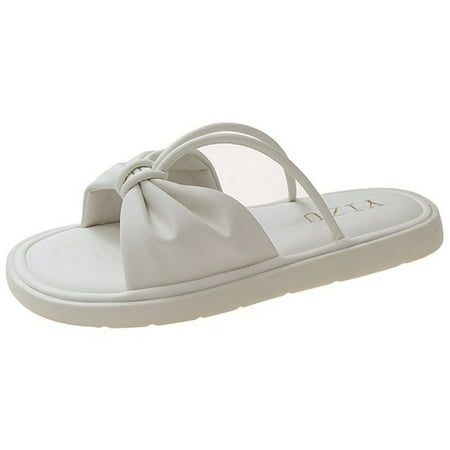 TUOBARR Beach Slippers for Women Women s Casual Fashion Slippers Solid Color Bowknot Flat Beach Slippers Beige
TUOBARR Beach Slippers for Women Women s Casual Fashion Slippers Solid Color Bowknot Flat Beach Slippers Beige