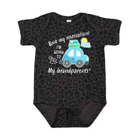 Inktastic Book My Reservation! I m Going to My Grandparents Gift Baby Boy or Baby Girl Bodysuit
Inktastic Book My Reservation! I m Going to My Grandparents Gift Baby Boy or Baby Girl Bodysuit