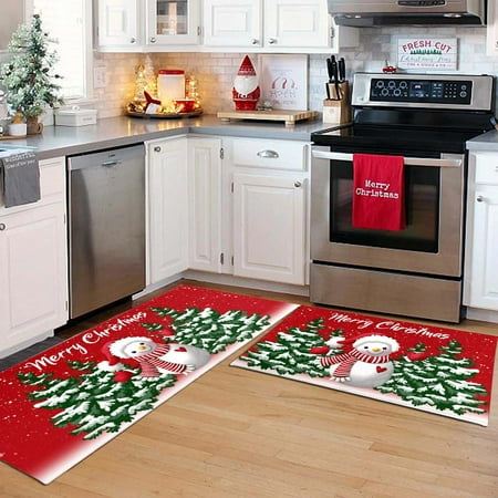 NIUREDLTD Christmas Kitchen Carpet (2 Pieces) Merry Christmas Kitchen Carpet Washable Cushion Comfortable Kitchen Carpet Set
NIUREDLTD Christmas Kitchen Carpet (2 Pieces) Merry Christmas Kitchen Carpet Washable Cushion Comfortable Kitchen Carpet Set