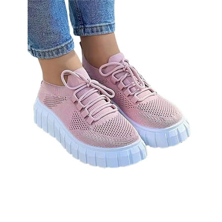 Rockomi Women s Sneakers Comfort Flats Knit Upper Walking Shoes Ladies Platform Non-Slip Casual Shoe Lightweight Breathable Pink 8.5
Rockomi Women s Sneakers Comfort Flats Knit Upper Walking Shoes Ladies Platform Non-Slip Casual Shoe Lightweight Breathable Pink 8.5