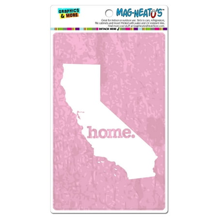 California CA Home State MAG-NEATO S(TM) Car Vinyl Magnet - Textured Light Pink