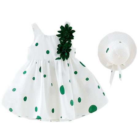 ZMHEGW Toddler Kids Baby Girls Dot Print Flower Princess Dress+Hat Cap Clothes Outfits Baby Cute Clothing
ZMHEGW Toddler Kids Baby Girls Dot Print Flower Princess Dress+Hat Cap Clothes Outfits Baby Cute Clothing