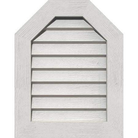 20 W x 12 H Octagonal Top Gable Vent (25 W x 17 H Frame Size): Primed Non-Functional Rough Sawn Western Red Cedar Gable Vent w/ Decorative Face Frame
20 W x 12 H Octagonal Top Gable Vent (25 W x 17 H Frame Size): Primed Non-Functional Rough Sawn Western Red Cedar Gable Vent w/ Decorative Face Frame