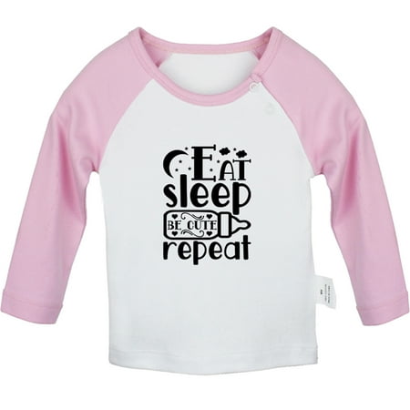 Eat Sleep Cute Repeat Funny T shirt For Baby Newborn Babies T-shirts Infant Tops 0-24M Kids Graphic Tees Clothing (Long Pink Raglan T-shirt 6-12 Months)
Eat Sleep Cute Repeat Funny T shirt For Baby Newborn Babies T-shirts Infant Tops 0-24M Kids Graphic Tees Clothing (Long Pink Raglan T-shirt 6-12 Months)