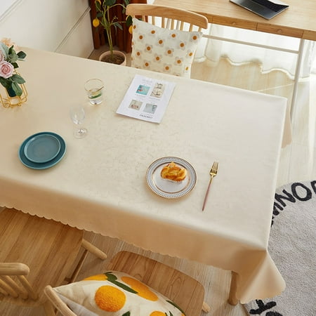 Clupup Waterproof Table Cloth Rectangle Heavy Duty Wipeable Cover Embossed Tablecloth for Kitchen & Garden
Clupup Waterproof Table Cloth Rectangle Heavy Duty Wipeable Cover Embossed Tablecloth for Kitchen & Garden