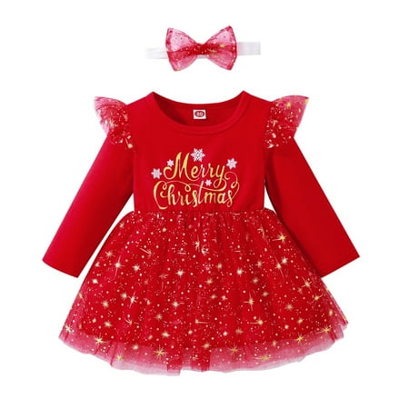 6M-4T Toddler Baby Girls Long Sleeve Merry Christmas Dress Tutu Tulle Party Princess Dress Xmas Wedding Formal Dresses
6M-4T Toddler Baby Girls Long Sleeve Merry Christmas Dress Tutu Tulle Party Princess Dress Xmas Wedding Formal Dresses
