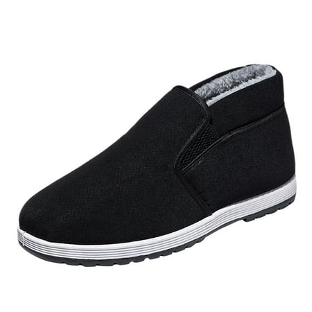 PMUYBHF Mens Running Shoes Men Warm Plush High Top Cotton Shoes Non Slip and Thick Plush Black Work Shoes
PMUYBHF Mens Running Shoes Men Warm Plush High Top Cotton Shoes Non Slip and Thick Plush Black Work Shoes
