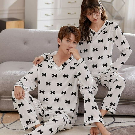 DanceeMangoo Autumn Winter Long-sleeve Sleepwear Leisure Men Style Couple Pajamas Set Sleepwear Top Pant Young Lovers Pajamas Sets Women Home
DanceeMangoo Autumn Winter Long-sleeve Sleepwear Leisure Men Style Couple Pajamas Set Sleepwear Top Pant Young Lovers Pajamas Sets Women Home