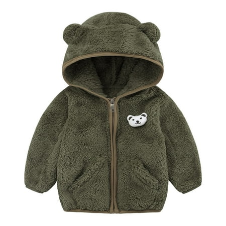 Baby Girls Boys Jacket Bear Ears Hooded Outerwear Zipper Warm Fleece Winter Coat Winter Fleece Boys
Baby Girls Boys Jacket Bear Ears Hooded Outerwear Zipper Warm Fleece Winter Coat Winter Fleece Boys