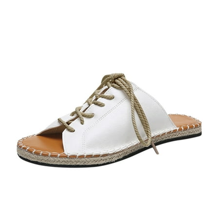 knqrhpse slippers for women Sandals Breathable Weave Straw Shoes Round Summer Flat Toe LaceUp Sandals womens slippers house slippers for women
knqrhpse slippers for women Sandals Breathable Weave Straw Shoes Round Summer Flat Toe LaceUp Sandals womens slippers house slippers for women