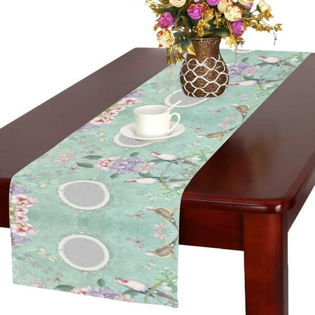 MYPOP Floral Art with Butterfly Bird Long Table Runner 16x72 incheses Flower Floral Rectangle Table Runner Cotton Linen Cloth Placemat for Office Kitchen Dining Wedding Party Home Decor
MYPOP Floral Art with Butterfly Bird Long Table Runner 16x72 incheses Flower Floral Rectangle Table Runner Cotton Linen Cloth Placemat for Office Kitchen Dining Wedding Party Home Decor