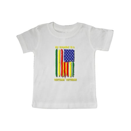 Inktastic My Grandad is a Vientam Veteran Gift Baby Boy or Baby Girl T-Shirt
