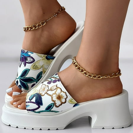 ZHELIYO Women s sandals Women Comfortable Sandal Bohemia Shoes Flowers Print Platform Wedge Slippers Purple 8
ZHELIYO Women s sandals Women Comfortable Sandal Bohemia Shoes Flowers Print Platform Wedge Slippers Purple 8