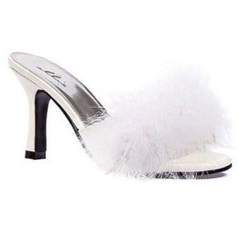 361-Sasha 3.5 Heel Maribou Slippers