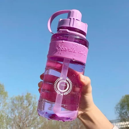 Large Capacity Portable Outdoor Sport Cup with Straw Travel Water Drinking Bottles Purple 1000ml
Large Capacity Portable Outdoor Sport Cup with Straw Travel Water Drinking Bottles Purple 1000ml