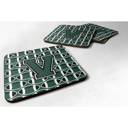 Carolines Treasures CJ1071-VFC Letter V Football Green and White Foam Coaster Set of 4 3 1/2 x 3 1/2 multicolor
Carolines Treasures CJ1071-VFC Letter V Football Green and White Foam Coaster Set of 4 3 1/2 x 3 1/2 multicolor