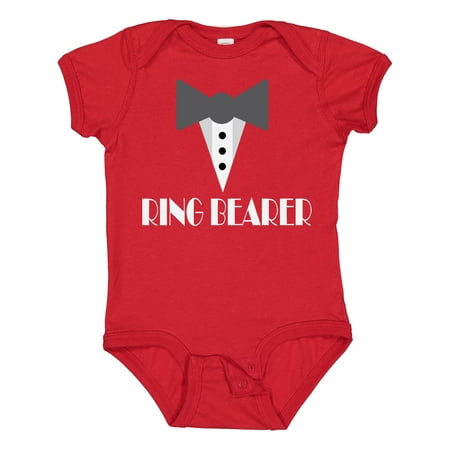 Inktastic Ring Bearer Mock Tux Tuxedo Gift Baby Boy Bodysuit