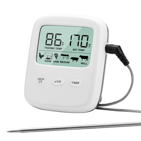 Machinehome Barbecue Thermometer Digital LCD Cooking Thermometer Countdown Alarm Food Temperature Probe Gauge
Machinehome Barbecue Thermometer Digital LCD Cooking Thermometer Countdown Alarm Food Temperature Probe Gauge