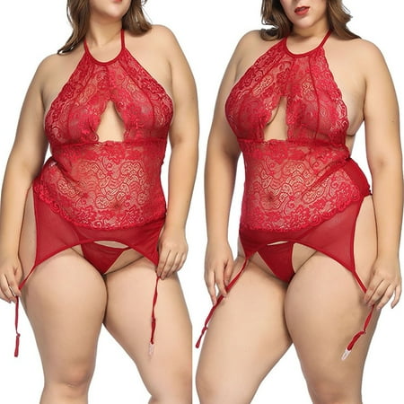 Floleo Lingerie for Women Deals Fashion Women Plus Size Sexy Lace Lingerie Sleepwear Siamese Bodysuit Lingerie Valentines Day Gifts
Floleo Lingerie for Women Deals Fashion Women Plus Size Sexy Lace Lingerie Sleepwear Siamese Bodysuit Lingerie Valentines Day Gifts
