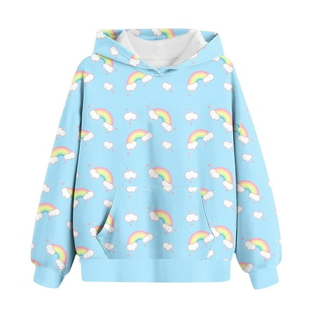 DOSUKRAI Boys Girls Hoodies for Kids Kids Soft Cute Rainbow Pullover with Hooded Kangaroo Pocket Boys Girls Outwear Fashion Fall Winter Deals of the Day Clearance Blue 5 Years
DOSUKRAI Boys Girls Hoodies for Kids Kids Soft Cute Rainbow Pullover with Hooded Kangaroo Pocket Boys Girls Outwear Fashion Fall Winter Deals of the Day Clearance Blue 5 Years