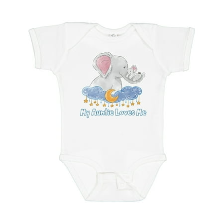Inktastic My Auntie Loves Me Cute Elephants Clouds Moon and Stars Gift Baby Boy or Baby Girl Bodysuit
Inktastic My Auntie Loves Me Cute Elephants Clouds Moon and Stars Gift Baby Boy or Baby Girl Bodysuit