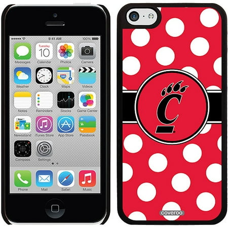 University of Cincinnati Polka Dots Design on iPhone 5c Thinshield Snap-On Case by Coveroo