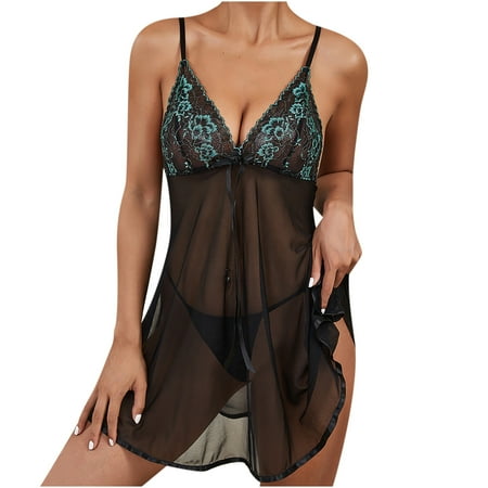Women Lingerie Set Floral Lace Women Sexy Lace Splicing Lingerie Sleepwear Sling Dress Underwear Suit Sexy Woman Lingerie Deep V Neck Backless Mini Babydoll
Women Lingerie Set Floral Lace Women Sexy Lace Splicing Lingerie Sleepwear Sling Dress Underwear Suit Sexy Woman Lingerie Deep V Neck Backless Mini Babydoll