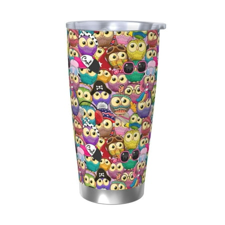 Susaid Cute Cartoon Owls Print 20oz Car Cup Insulated Coffee Cup Fully Spill Proof Travel Coffee Mug Stainless Steel Tumbler for Work Home Outdoor Car-Without Straw
Susaid Cute Cartoon Owls Print 20oz Car Cup Insulated Coffee Cup Fully Spill Proof Travel Coffee Mug Stainless Steel Tumbler for Work Home Outdoor Car-Without Straw